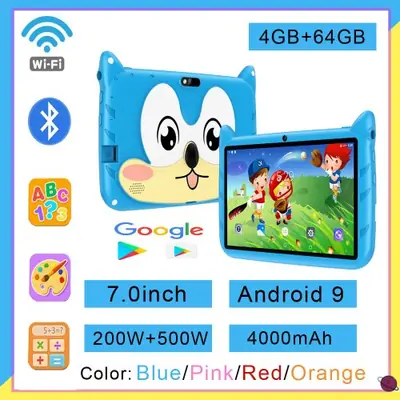 Image de Tablette enfant 7 pouces WiFi 5G, 4Go RAM, 64Go ROM