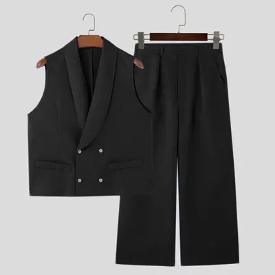Image de Costume Homme Streetwear 2 Pièces - Gilet & Pantalon