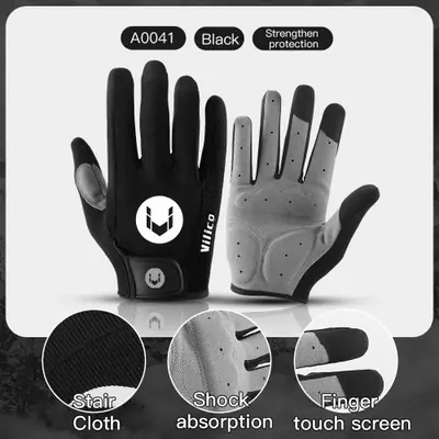 Image de Gants de vélo demi-doigts respirants anti-dérapants