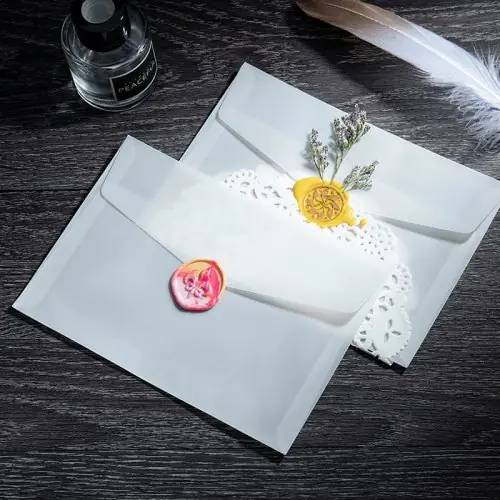 Image de Enveloppes Semi-Transparentes - Lot de 20