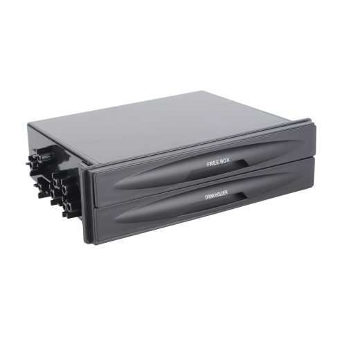 Imagen de Caja de Almacenamiento para Coche con Portavasos y Radio de Doble Capa – Organizador Práctico para Automóvil
