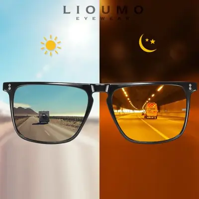 Image de Lunettes de Soleil Photochromiques Polarizées - Vision Jour/Nuit Anti-Éblouissement