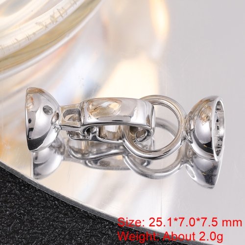 Afbeelding van Juya DIY Handwerk Kraal Parels Sieraden Maken Accessoires 18K Goud Verzilverd Creatieve Sluiting Lock Sluiting Sluitingen Levert