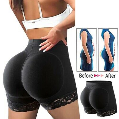 Immagine di Mutandine Intimo Donna con Glutei Finti, Body Shaper Senza Cuciture, Modello Sexy con Effetto Hip Enhancer, Vita Alta e Controllo Pancia, Taglia Corta