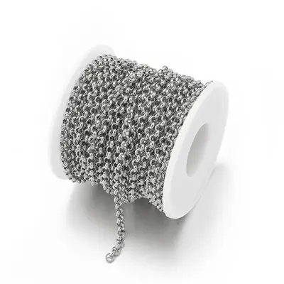 Image de Chaînes d'Or en Acier Inoxydable - 1m - Pour Bijoux DIY