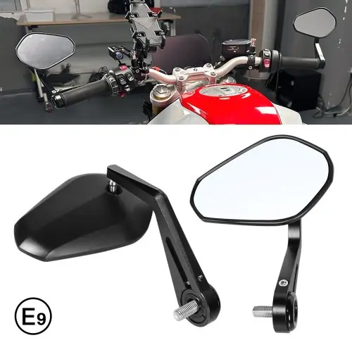 Image de Rétroviseurs de Guidon Réglables pour BMW F900R, S1000R, R1300R & Plus