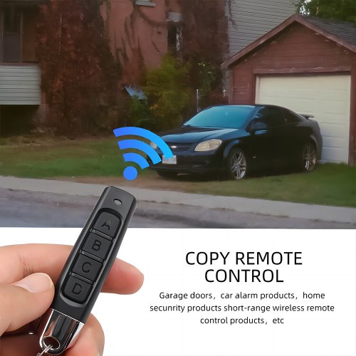 Image of Universal 433MHz RF Cloning Remote Control – Copy & Clone Garage Door Opener, Gate Controller, and Home Security Key Fob for Easy Duplication