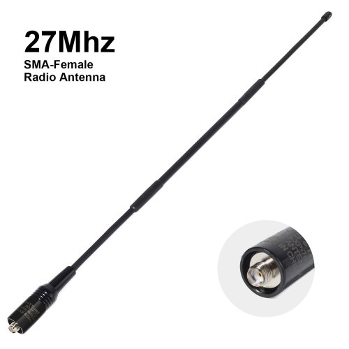 27 MHz Draagbare CB Radioantenne met SMA Vrouwelijke Aansluiting – Ideaal voor Quansheng UV-K5, UV-K58, UV-K6, TK-115 en TK-118 Walkietalkies