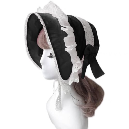 Bild von Lolita-Hut mit Spitze – Vintage-Viktorianischer Stil