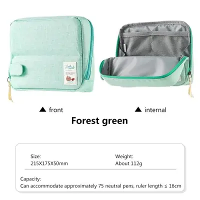 Image de Trousse Étudiante Grande Capacité - Design Mignon & Pratique