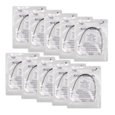 Image de Fils orthodontiques Niti super élastiques ronds et rectangulaires