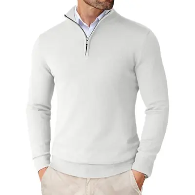 Image de Pull Zippé Homme Coupe Cintrée - Style Streetwear