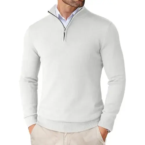 Image de Pull Zippé Homme Coupe Cintrée - Style Streetwear