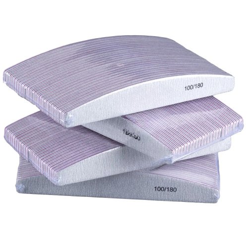Zdjęcie 10 sztuk/partia Limy do paznokci o gradacji 80/100/150/180/240, pilnik do manicure, polerka do paznokci, dwustronne pilniki do paznokci