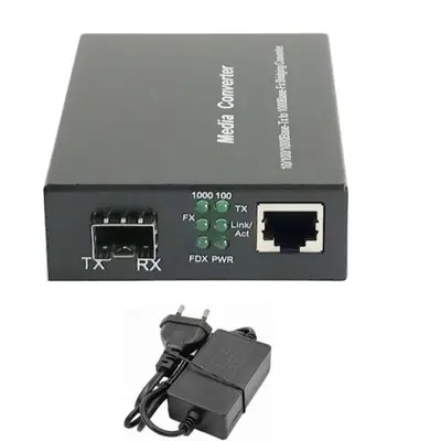 Image de Convertisseur Fibre Optique SFP vers RJ45 Gigabit