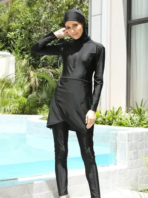 Image de Burkini 3 Pièces - Maillot de Bain Modeste pour Femmes Musulmanes
