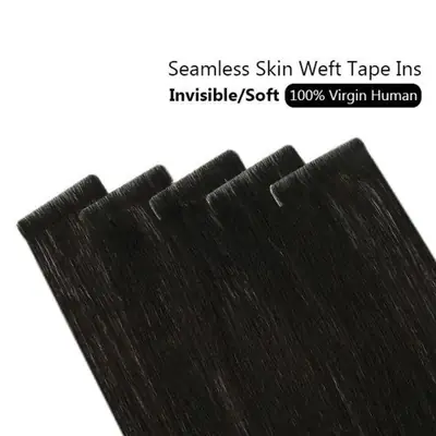 Image de Extensions Cheveux Humains 10A Sans Couture - Ruban Invisible