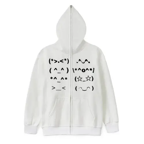 Image de Sweat à Capuche Zippé Harajuku Streetwear