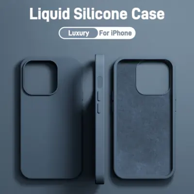 Coque Silicone Liquide Ultra-Fine pour iPhone