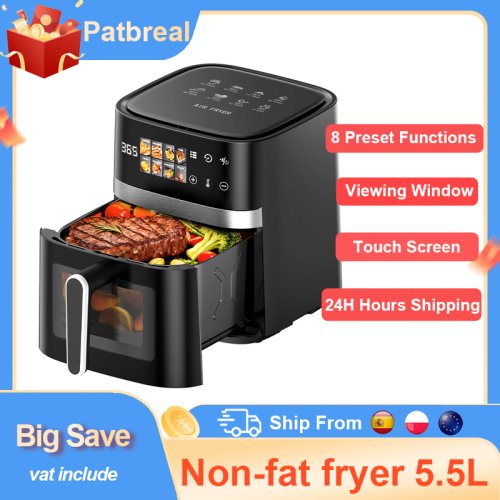 Image de Friteuse à Air 8-en-1 5.5L - Cuisson Sans Huile