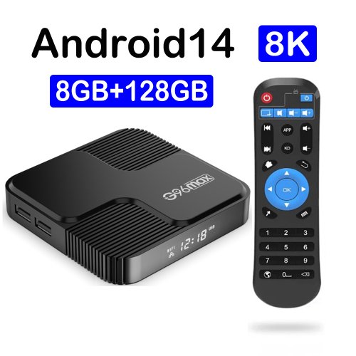 Image of Latest Android 14 Smart TV Box with 8K Ultra HD, H618 Chipset, Dual Band WiFi 5G, 4GB/8GB RAM, 64GB/128GB Storage, Netflix Ready Media Player G96MAX