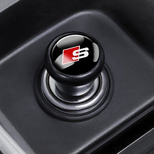 Afbeelding van Draagbare Auto Sigarettenaansteker met Audi Emblem – Universele Aansteker voor Audi Modellen zoals S-Line, RS, TT, S Quattro, A3, A4, A5, A6 en A7