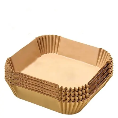 Image de Doublures Antiadhésives pour Friteuse à Air - 100 Pièces