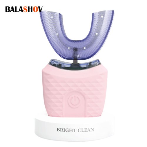 Afbeelding van Intelligente U-vormige Elektrische Tandenborstel voor Volwassenen met 360° Reiniging en USB Oplaadbaar Design