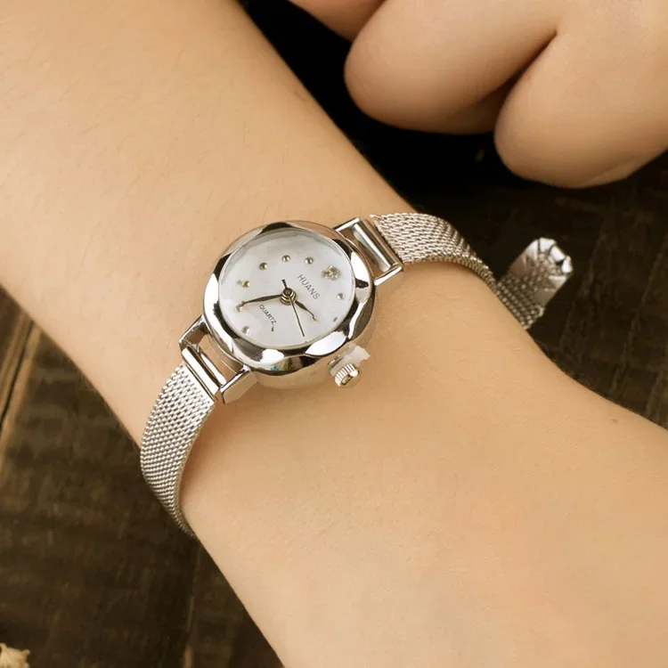 Afbeelding van Elegante Vrouwenhorloge met Roestvrij Staal Armband - Casual Quartz Horloge voor Dagelijks Gebruik