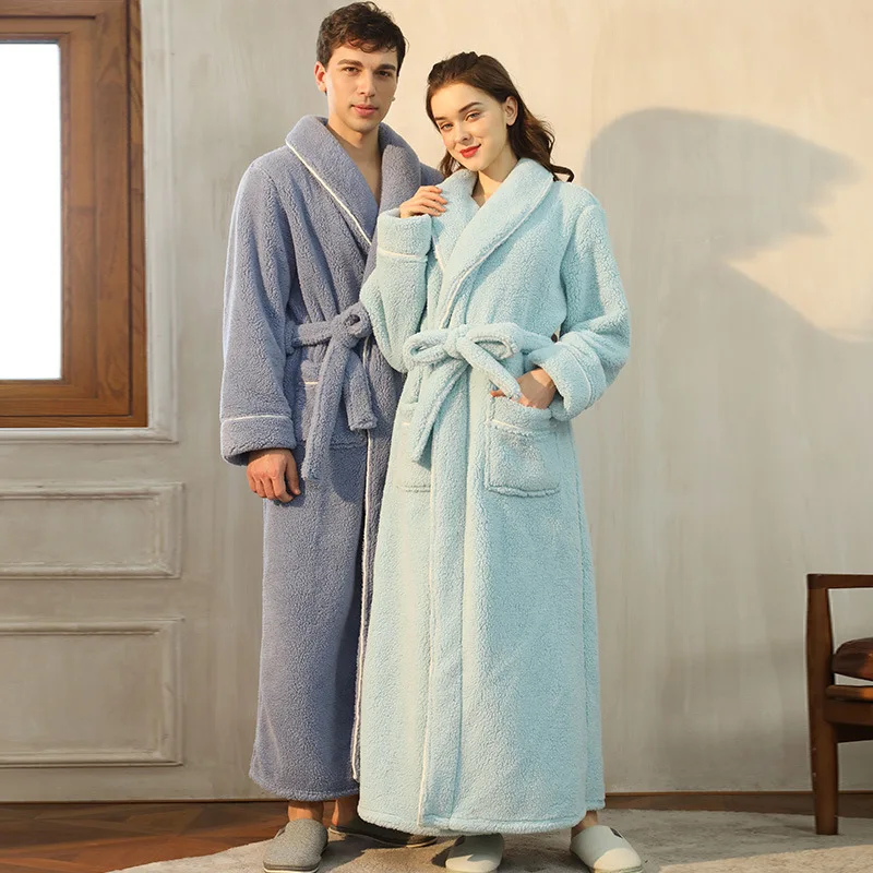 Image de Peignoir Coton Luxe Couple - Grande Taille Automne-Hiver
