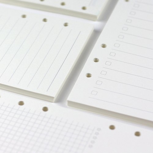 Bild von A5 Notizbuch mit lose Blättern – Spiralbindung, Nachfüllbar, Wöchentlich & Monatlich, To-Do-Listen, Linien- und Punktgitter, 45 Blatt, Ideal für Büro und Schule
