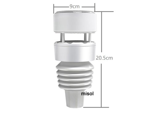 Image of Precision Ultrasonic Anemometer with Light, UV, Temperature, and Humidity Sensors for Advanced Environmental Monitoring