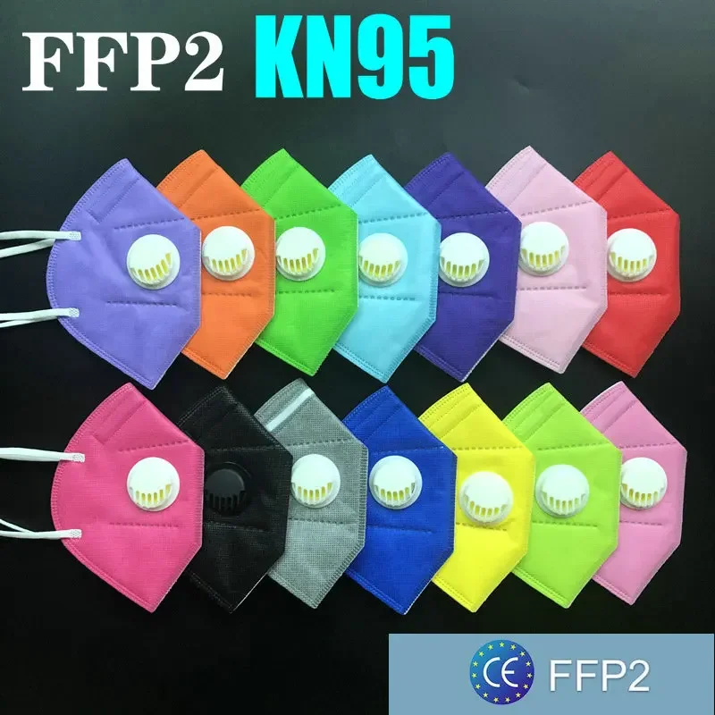 Afbeelding van FFP2 Masker met Klep – 5 Lagen Bescherming in 12 Kleuren