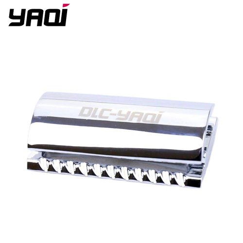 YAQI Chrome Color Scalloped Bar Double Edge Safety Razor Head dla mężczyzn