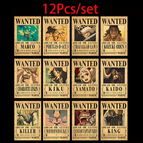 Afbeelding van Anime Poster Set - Luffy & Zoro Vintage Wanddecoratie