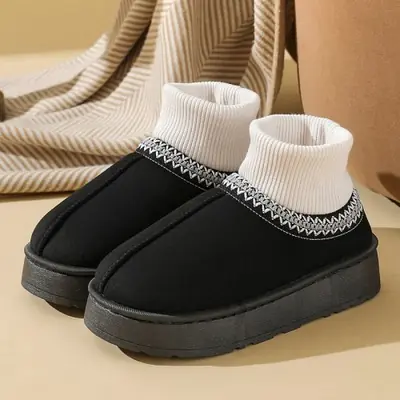 Image de Bottines d'hiver en peluche pour femmes