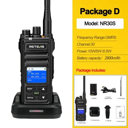 Image de Talkie-Walkie Retevis NR630S 10W - Longue Portée & Étanche