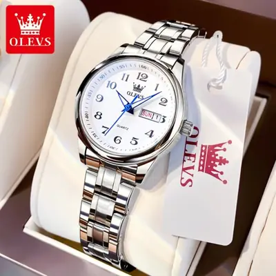 Image de Montre Femme Élégante Lumineuse en Acier Inoxydable Or