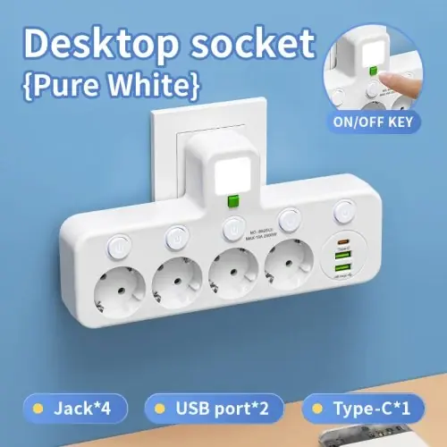 Image de Prise Murale Multi-Ports USB-C & USB