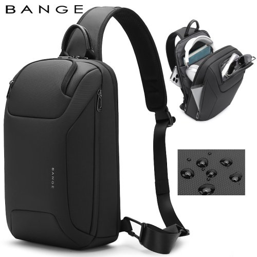 Bild von Luxus Herren Umhängetasche – Hochwertige Gürteltasche & Hüfttasche für Outdoor, Fahrrad und Alltag