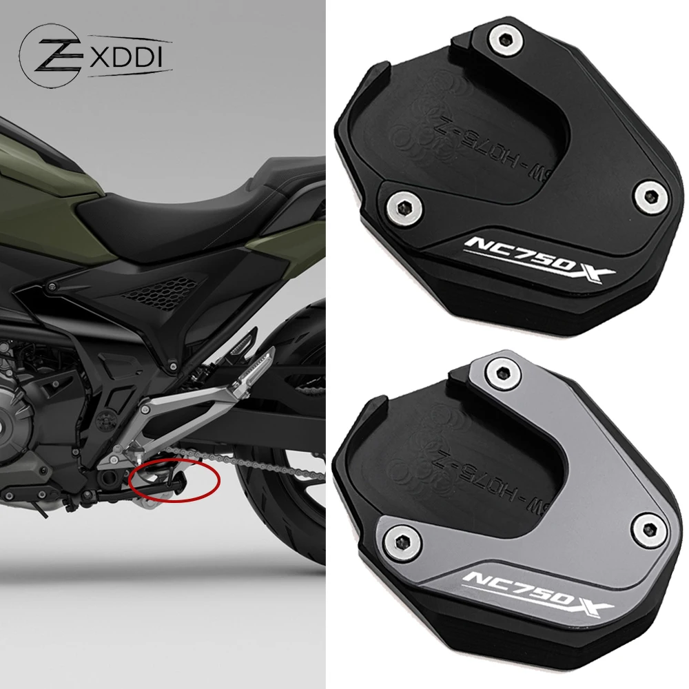 Bild von CNC-Verlängerungsplatte für Honda NC750X – Seitentürmstander-Erweiterung mit verstärktem Standfuß für optimale Stabilität und Komfort