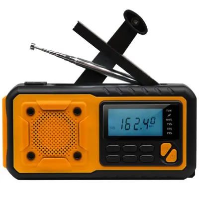 Image de Radio Solaire Multibande avec Lampe LED et Chargeur Portable
