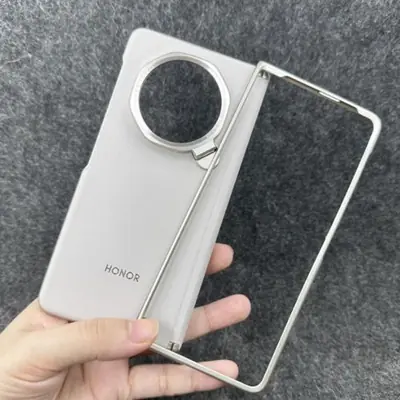 Image de Coque cuir premium Honor Magic V3 - Protection anti-choc + support intégré