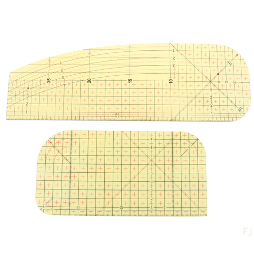 Afbeelding van Natuurlijke Houten Strijkliniaal van 20 en 30 cm voor DIY Patchwork, Naaien en Tailoring – Precisie Meetinstrument voor Handwerken en Kledingprojecten