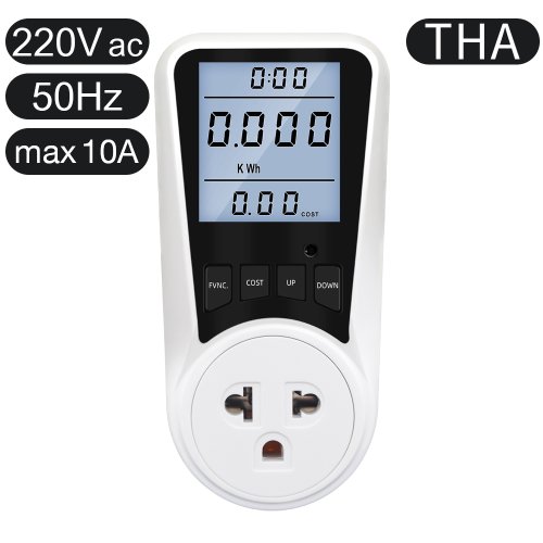 Image de Wattmètre Numérique LCD - Compteur Énergie 220V AC