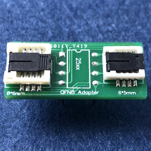 Afbeelding van QFN8/WSON8/MLF8/MLP8/DFN8 NAAR DIP8 universele twee-in-een socket/adapter voor zowel 6*5 MM als 8*6 MM chips SMT BIOS flash socket