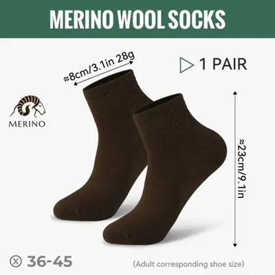 Image de Chaussettes de Randonnée en Laine Mérinos Respirantes