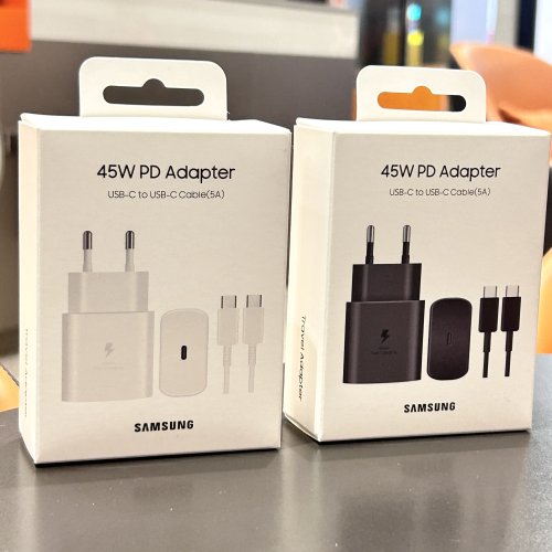 Afbeelding van Samsung 45W PD Oplader met Snelle Oplading voor Galaxy S25 Ultra, S24, S23, S22, A56, A55, A36, A17 – EU Adapter met 5A Type-C Kabel