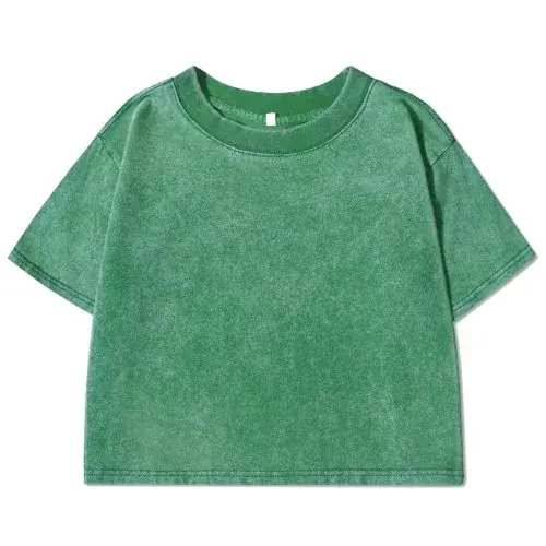 Image de T-shirt femme slim délavé strass look streetwear