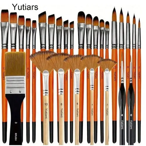 Image de Pinceaux Acrylique Pro - 32 Pièces